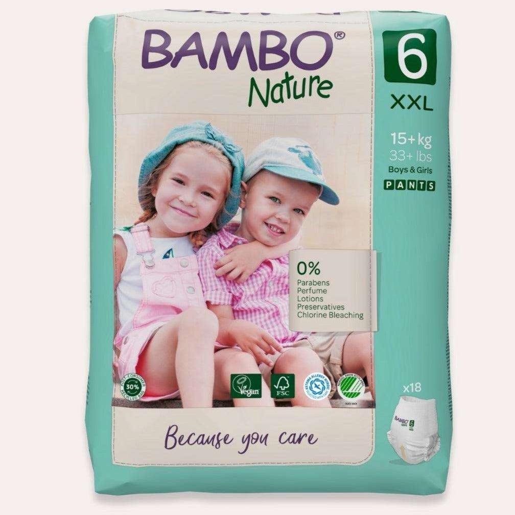Bambo Nature: pieluchomajtki dla dzieci Plus 6 XXL 15+ kg 18 szt. - Noski Noski