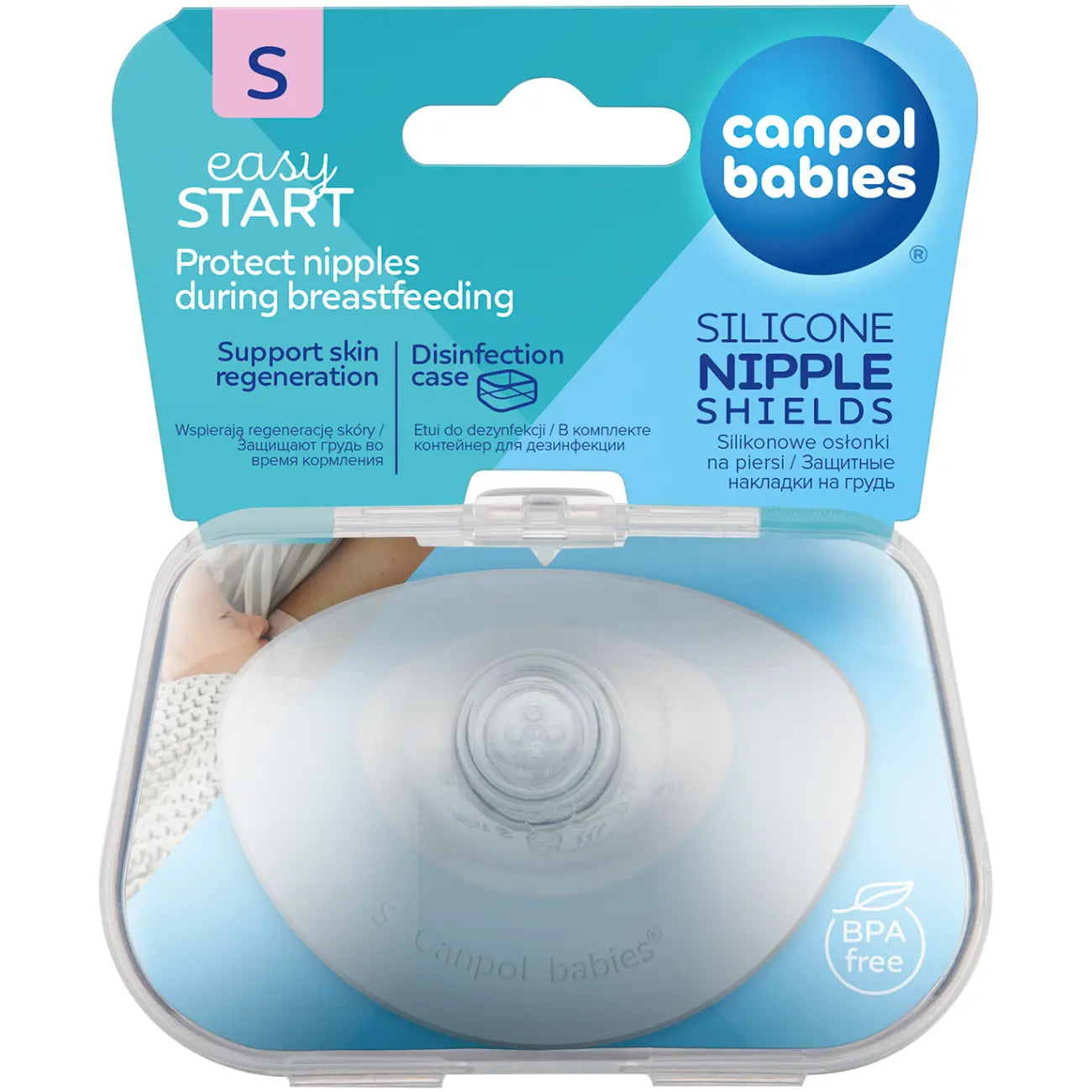 Canpol Babies: silikonowe osłonki piersi EasyStart S 2 szt.