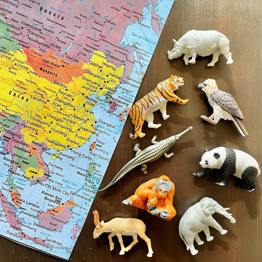 Safari Ltd: figurki w tubie Zwierzęta Azji Toob 8 szt.