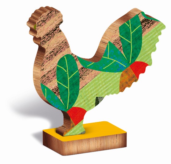 Ludattica: drewniane puzzle konturowe Farma
