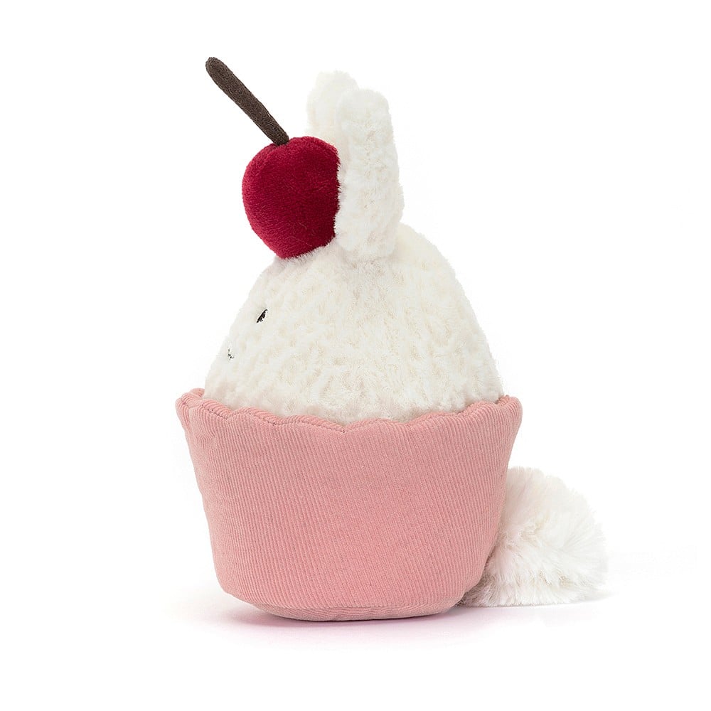 Jellycat: maskotka muffinka królik Dainty Dessert Bunny Cupcake 14 cm