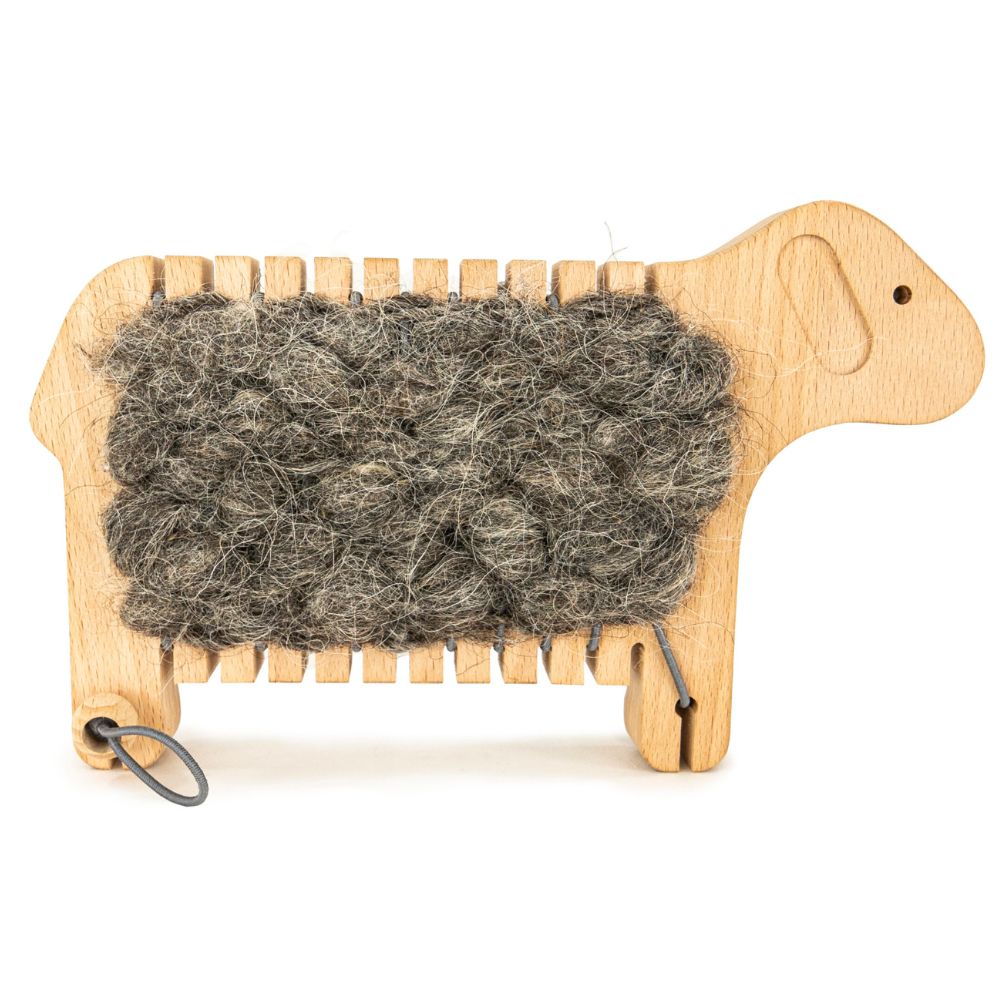 Bajo: drewniane krosno owca Weaving Sheep