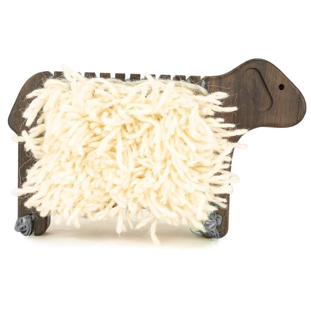 Bajo: drewniane krosno owca Weaving Sheep Black Oak