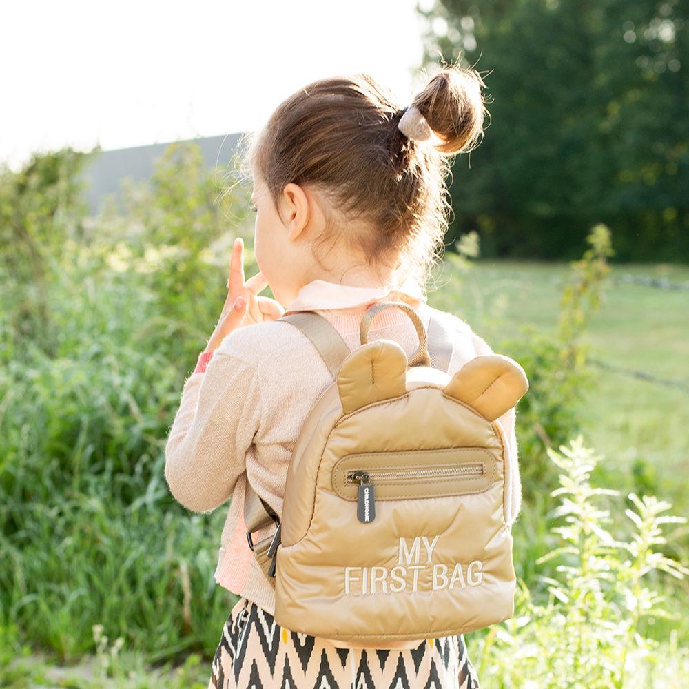 Childhome: mini plecak pikowany My First Bag Beige - Noski Noski