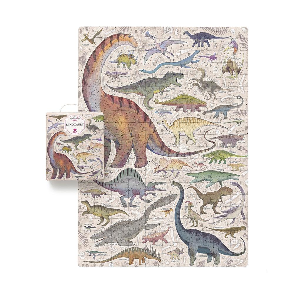 CzuCzu: puzzlove Dinozaury 200 el. - Noski Noski