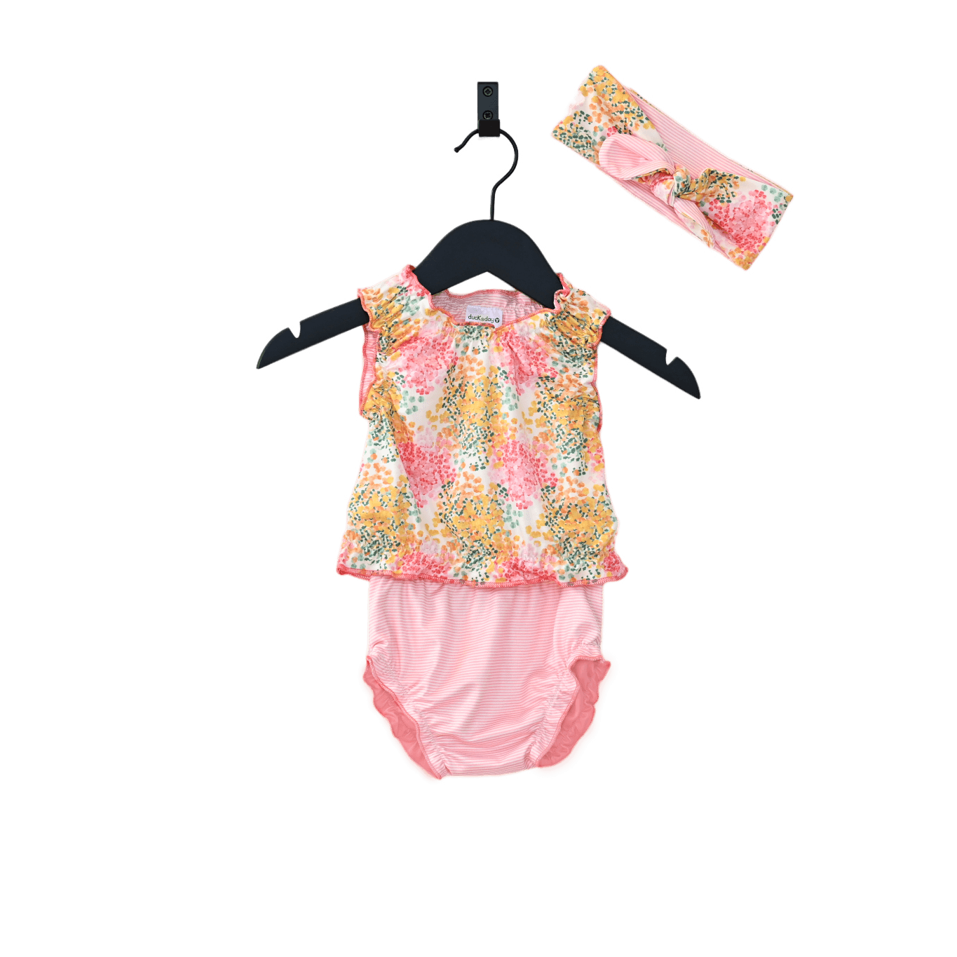 Ducksday: strój kąpielowy Tankini + Opaska Girl UV 80 9-12 M - Noski Noski