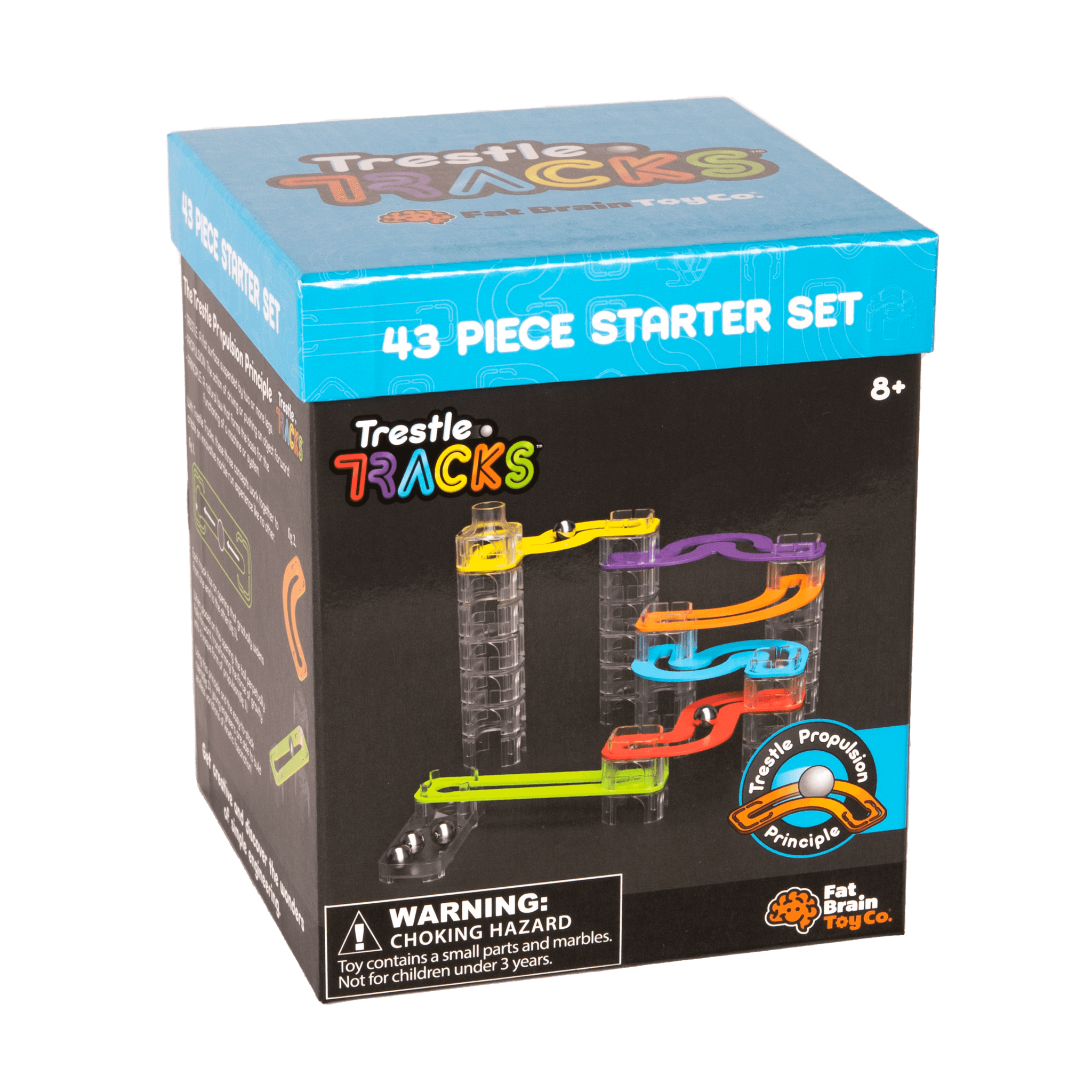 Fat Brain Toys: kulodrom Trestle Tracks Starter Set 43 el. - Noski Noski