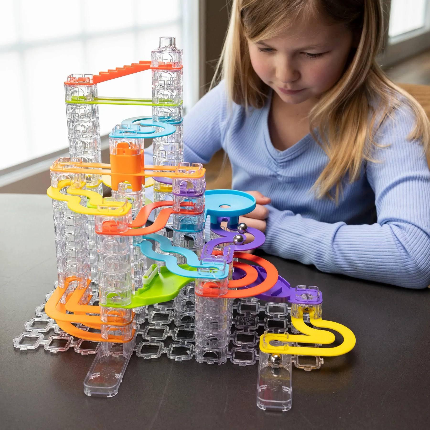 Fat Brain Toys: kulodrom Trestle Tracks Starter Set 43 el. - Noski Noski