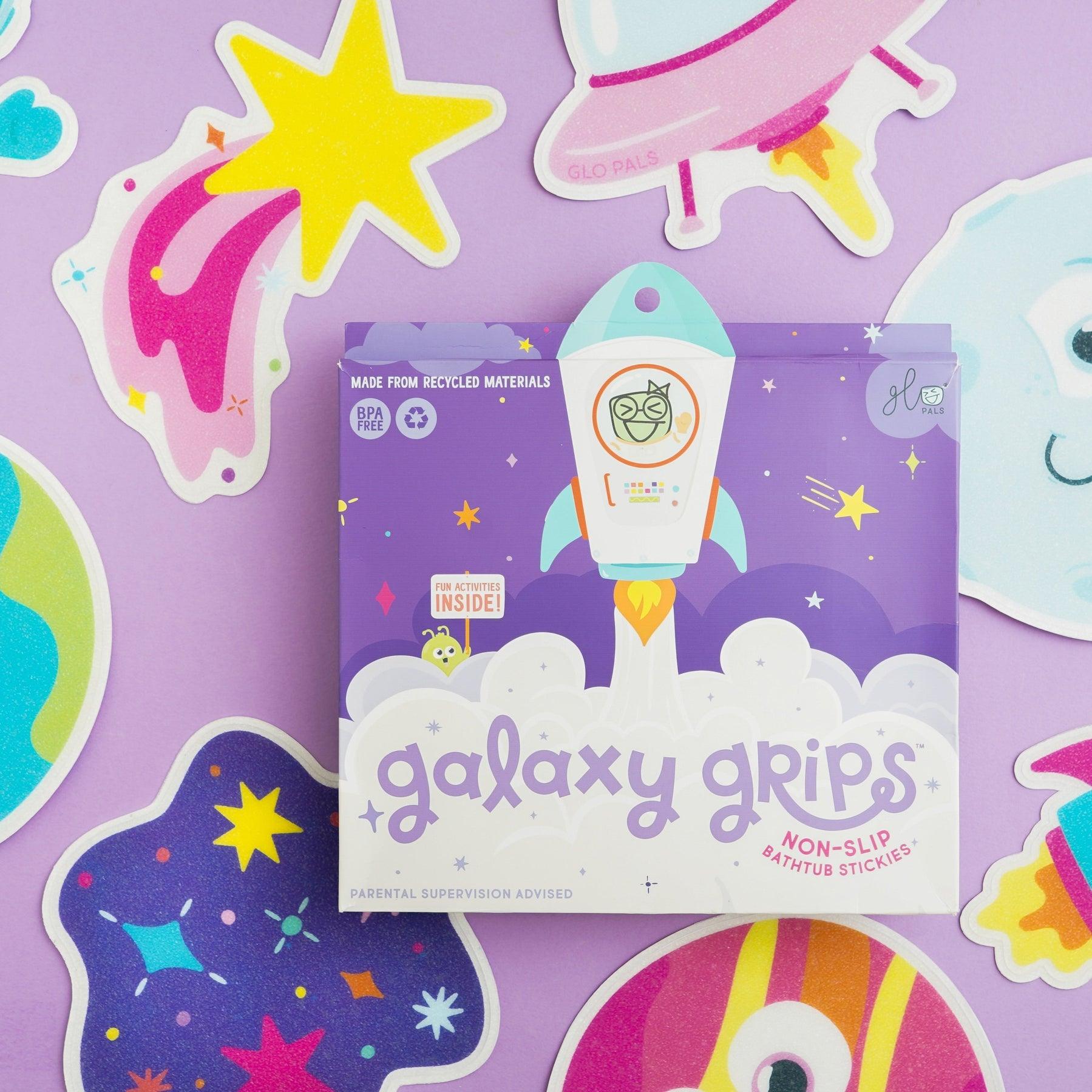 Glo Pals: antypoślizgowe naklejki do wanny Galaxy Grips - Noski Noski