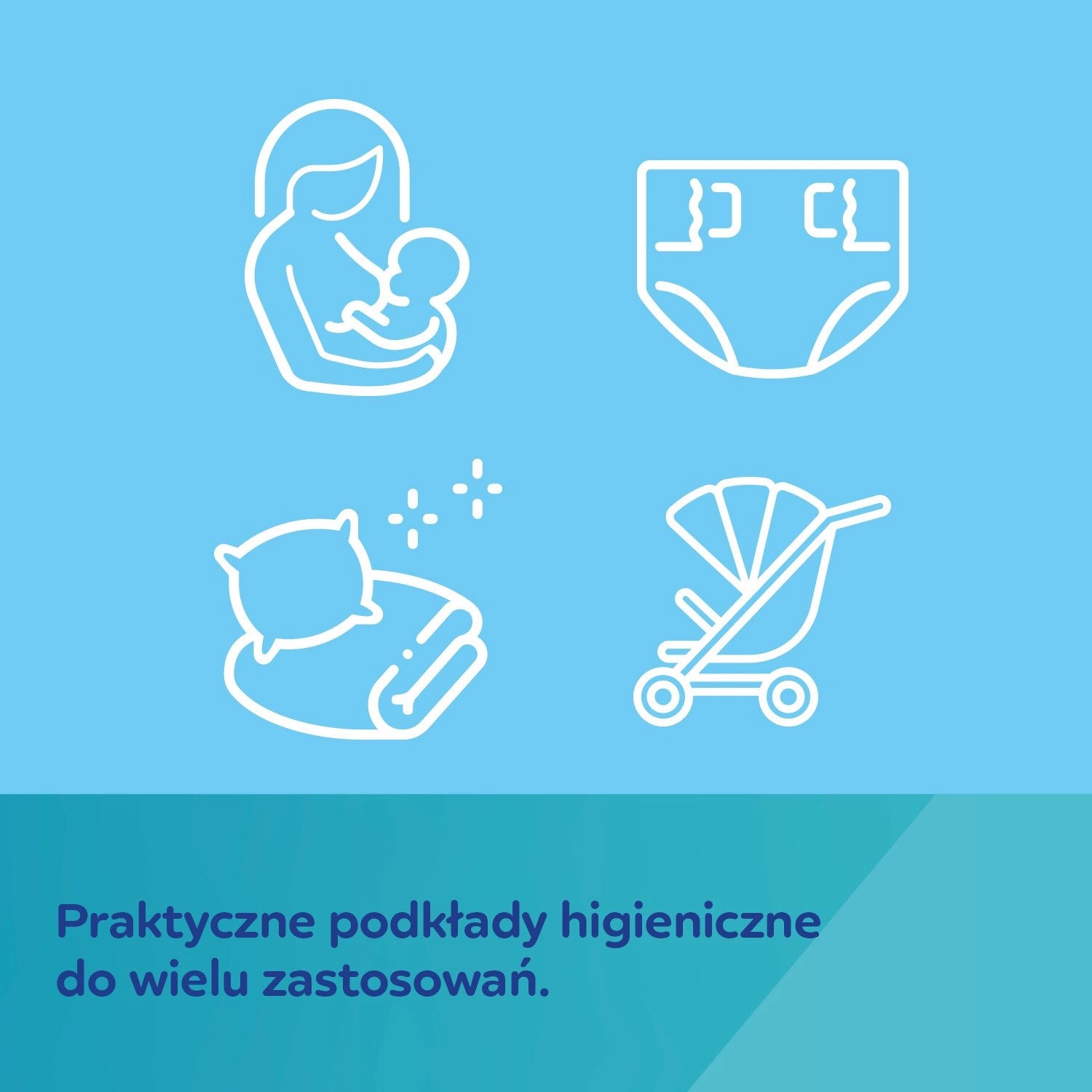 Canpol Babies: wielofunkcyjne samoprzylepne podkłady higieniczne 90x60 cm 10 szt.