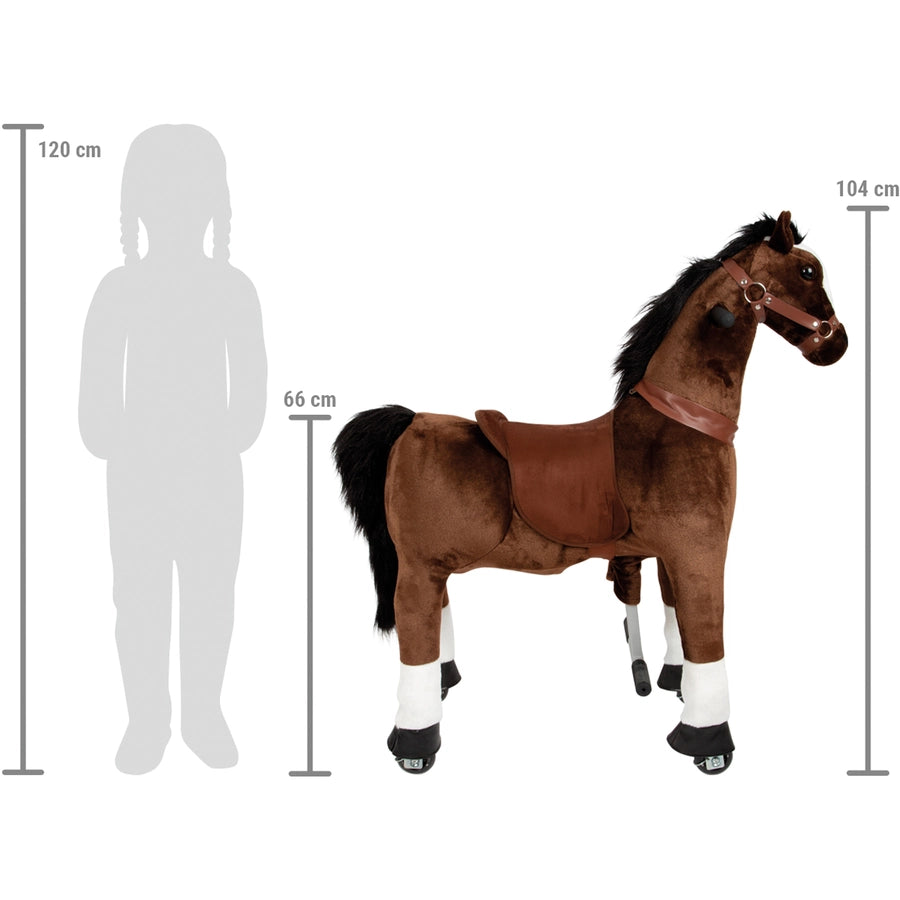 Small Foot: jeżdżący koń na kołach gniady