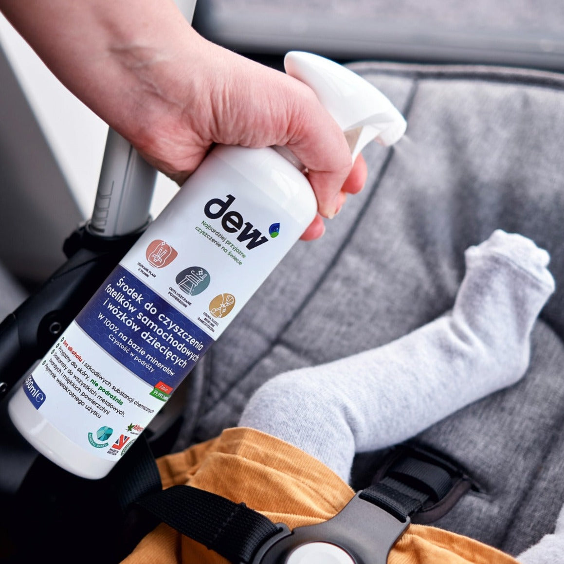 Dew: środek do czyszczenia fotelików samochodowych i wózków Child Care 2,5 l