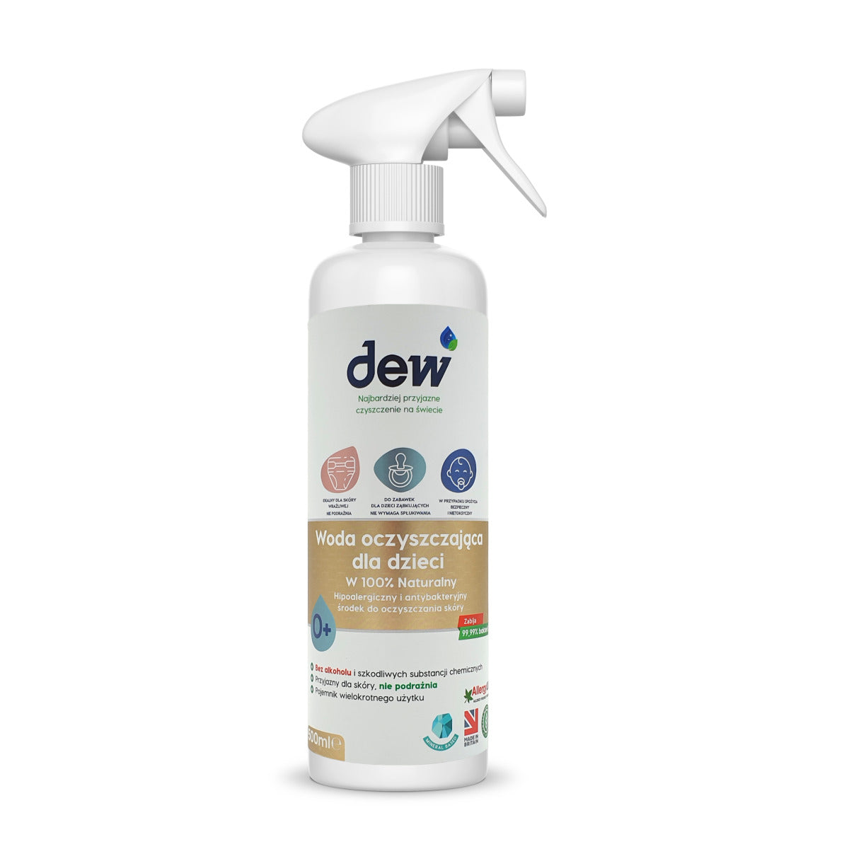 Dew: woda oczyszczająca dla dzieci Child Care 500 ml