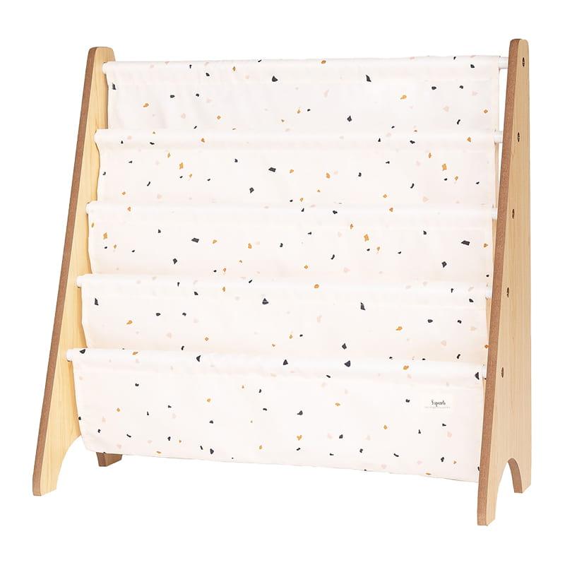 3 Sprouts: stojak na książki Recycled Terrazzo - Noski Noski