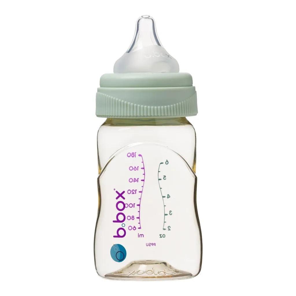 b.box: butelka ze smoczkiem do karmienia niemowląt 180 ml - Noski Noski