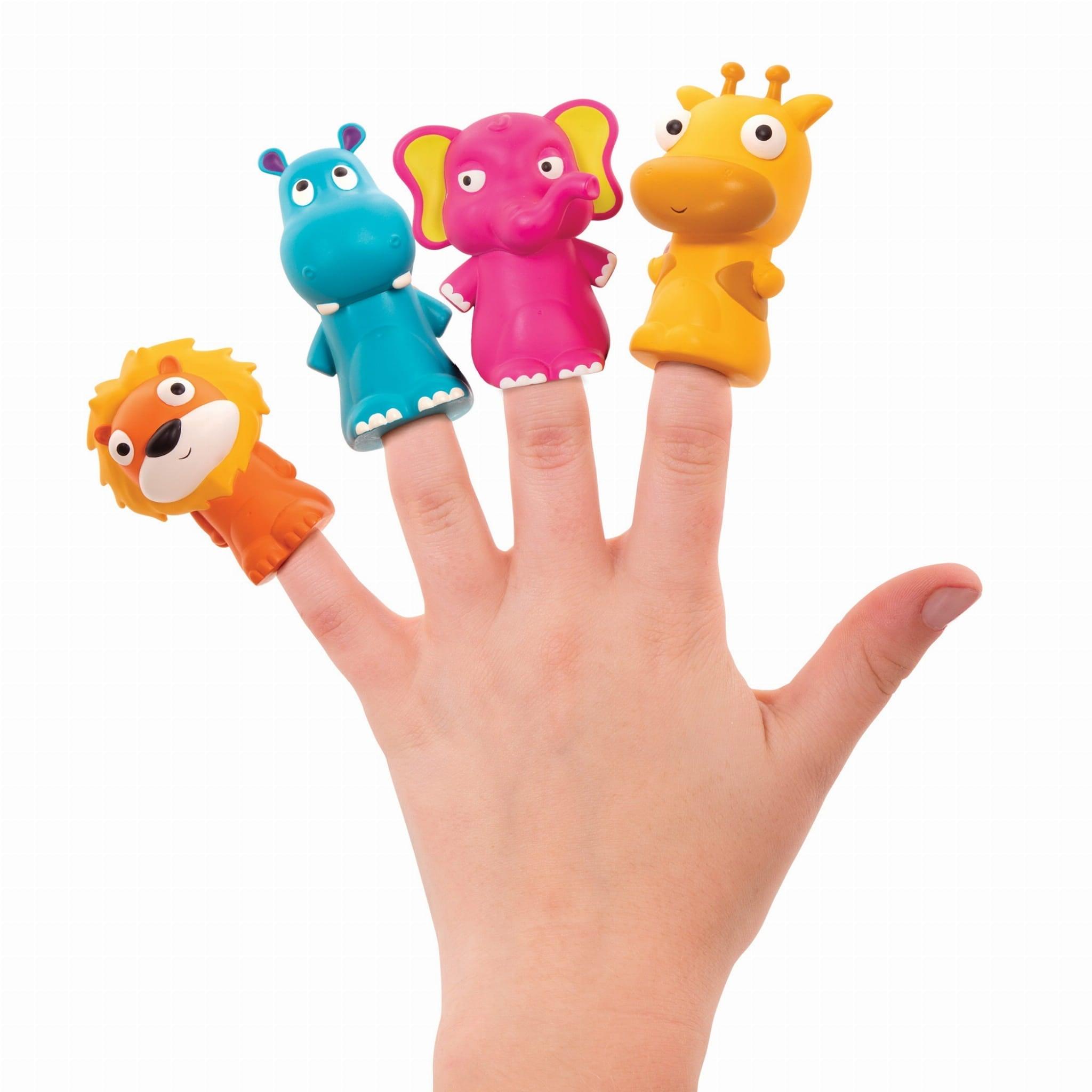 B.Toys: gumowe pacynki na palce Pinky Pals - Noski Noski