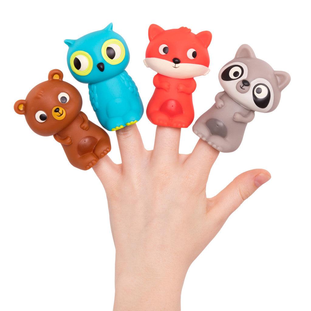 B.Toys: gumowe pacynki na palce Pinky Pals - Noski Noski