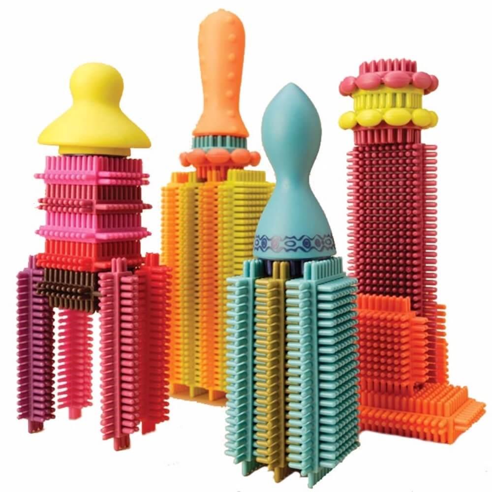 B.Toys: zestaw konstrukcyjny jeżyki Stackadoos - Noski Noski