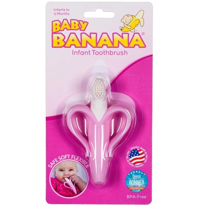 Baby Banana: szczoteczka dla dzieci Banan Pink - Noski Noski
