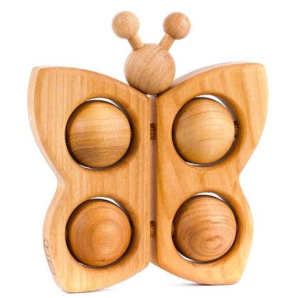 Bajo: drewniany naturalny Motyl - Noski Noski