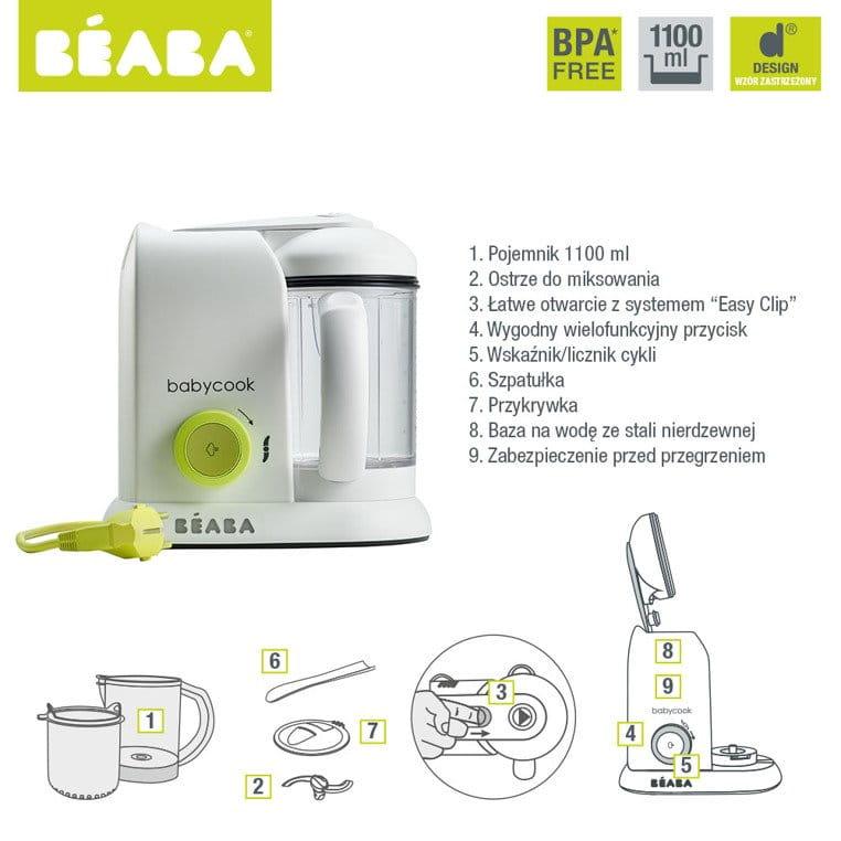 Beaba: wielofunkcyjne urządzenie do gotowania Babycook Neon - Noski Noski