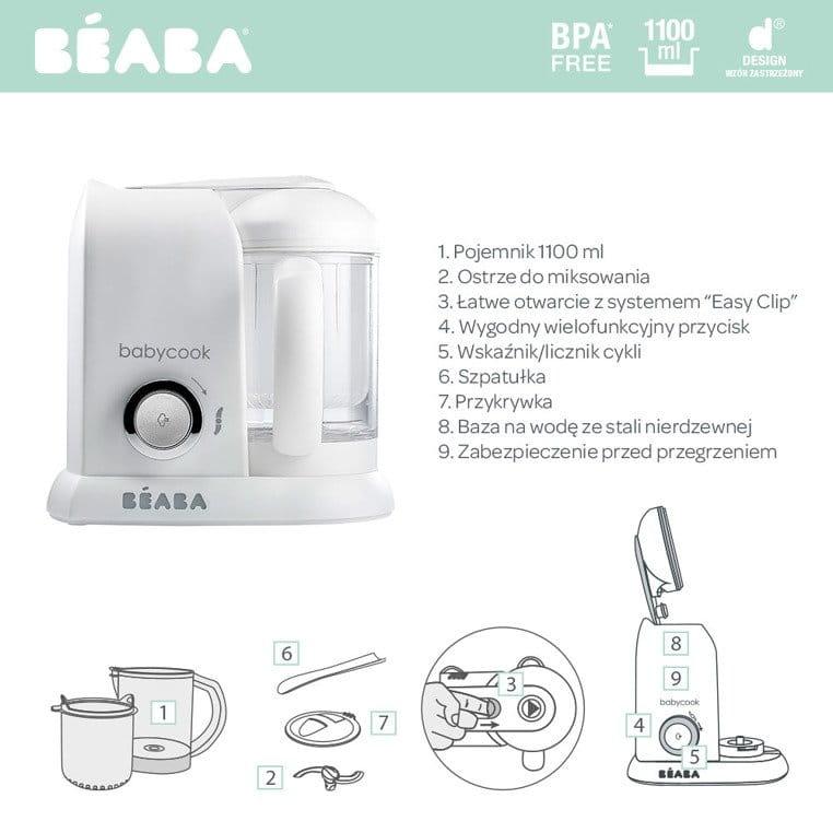 Beaba: wielofunkcyjne urządzenie do gotowania Babycook Silver - Noski Noski
