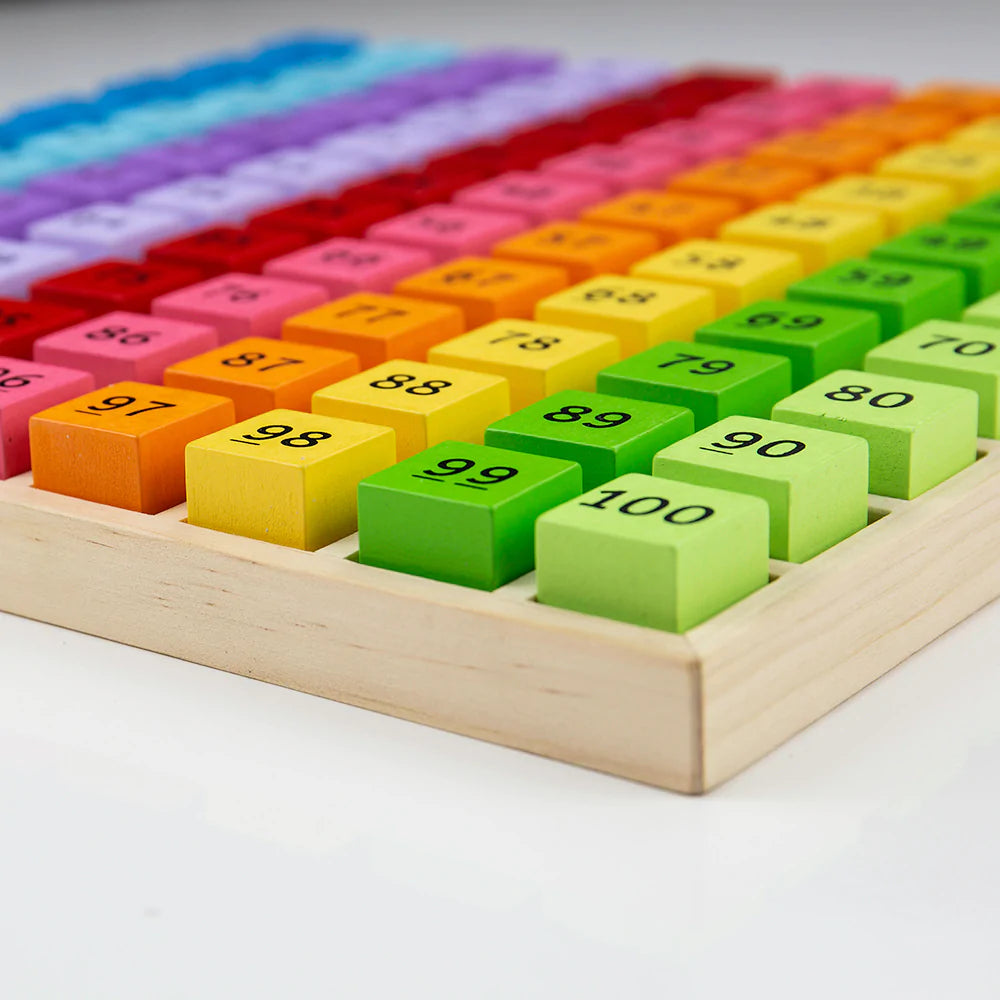 Bigjigs Toys: drewniana tablica numeryczna Number Tray - Noski Noski