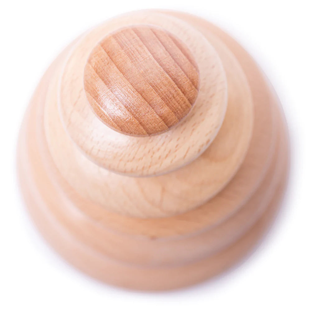 Bigjigs Toys: drewniane kamyki otoczaki Natural Stacking Pebbles - Noski Noski