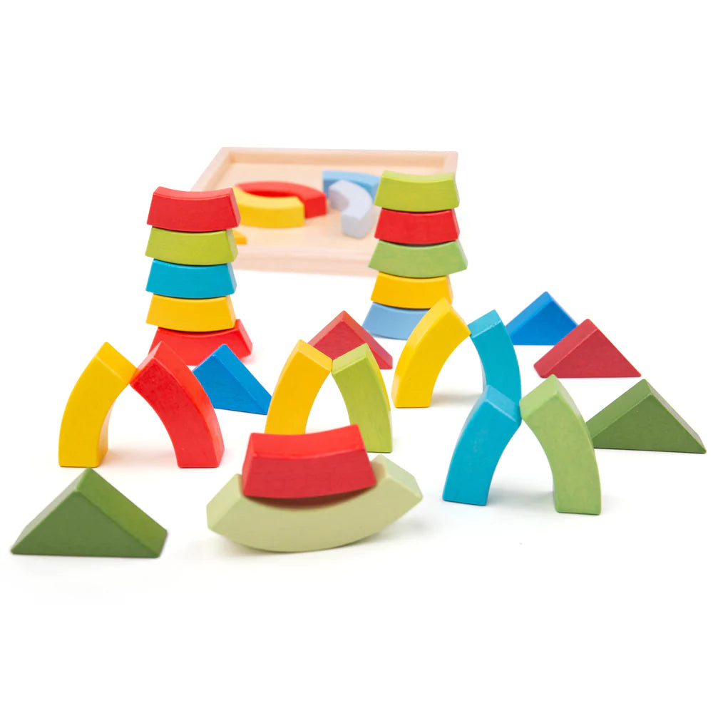 Bigjigs Toys: układanka logiczna Arches and Triangles - Noski Noski