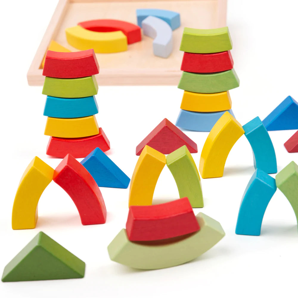 Bigjigs Toys: układanka logiczna Arches and Triangles - Noski Noski