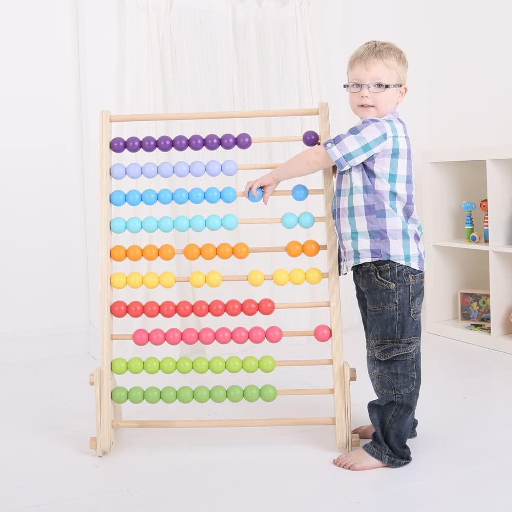 Bigjigs Toys: wielkie drewniane liczydło Giant Abacus - Noski Noski