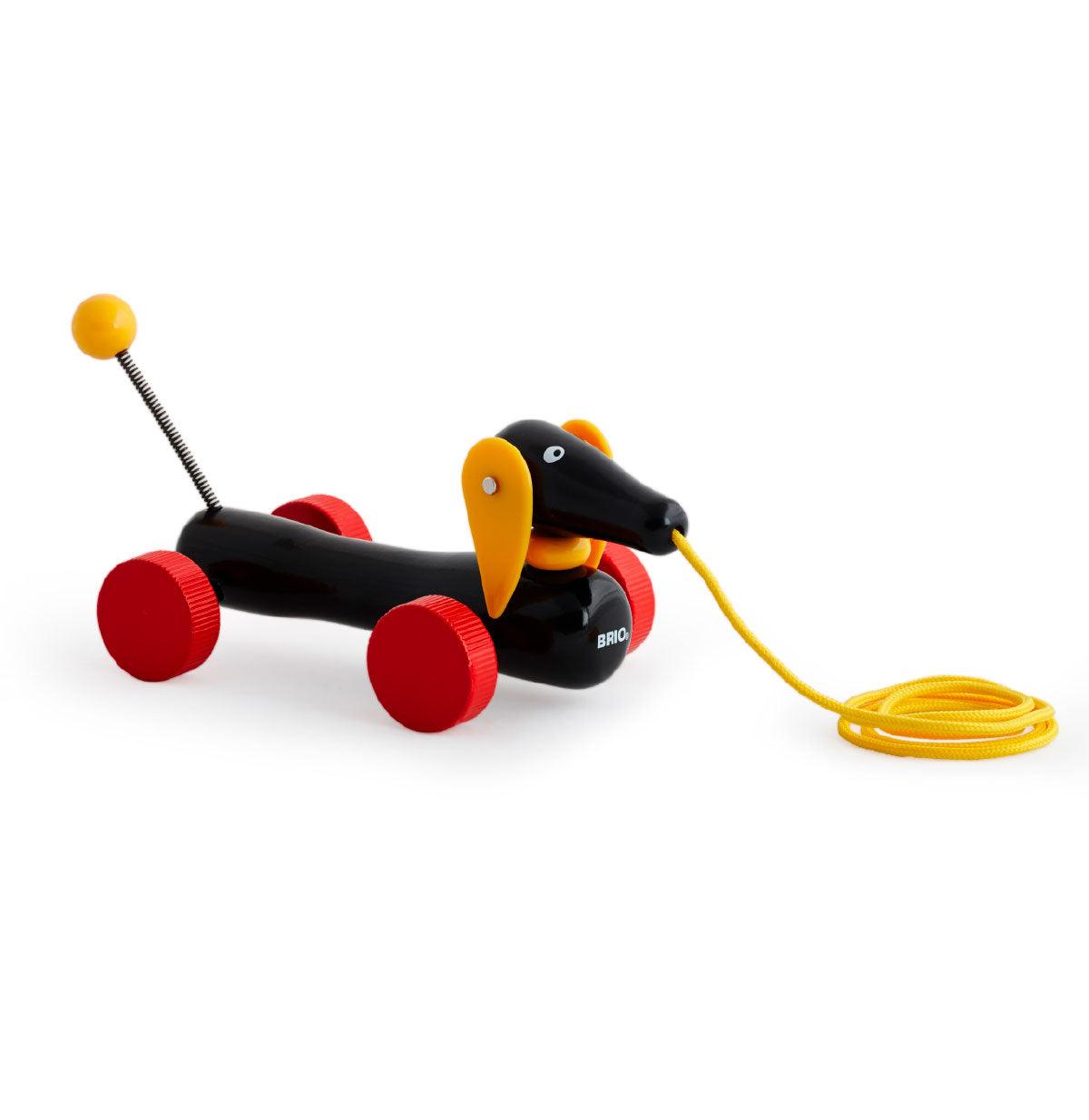 BRIO: jamnik do ciągnięcia Pull Along Dachshund - Noski Noski