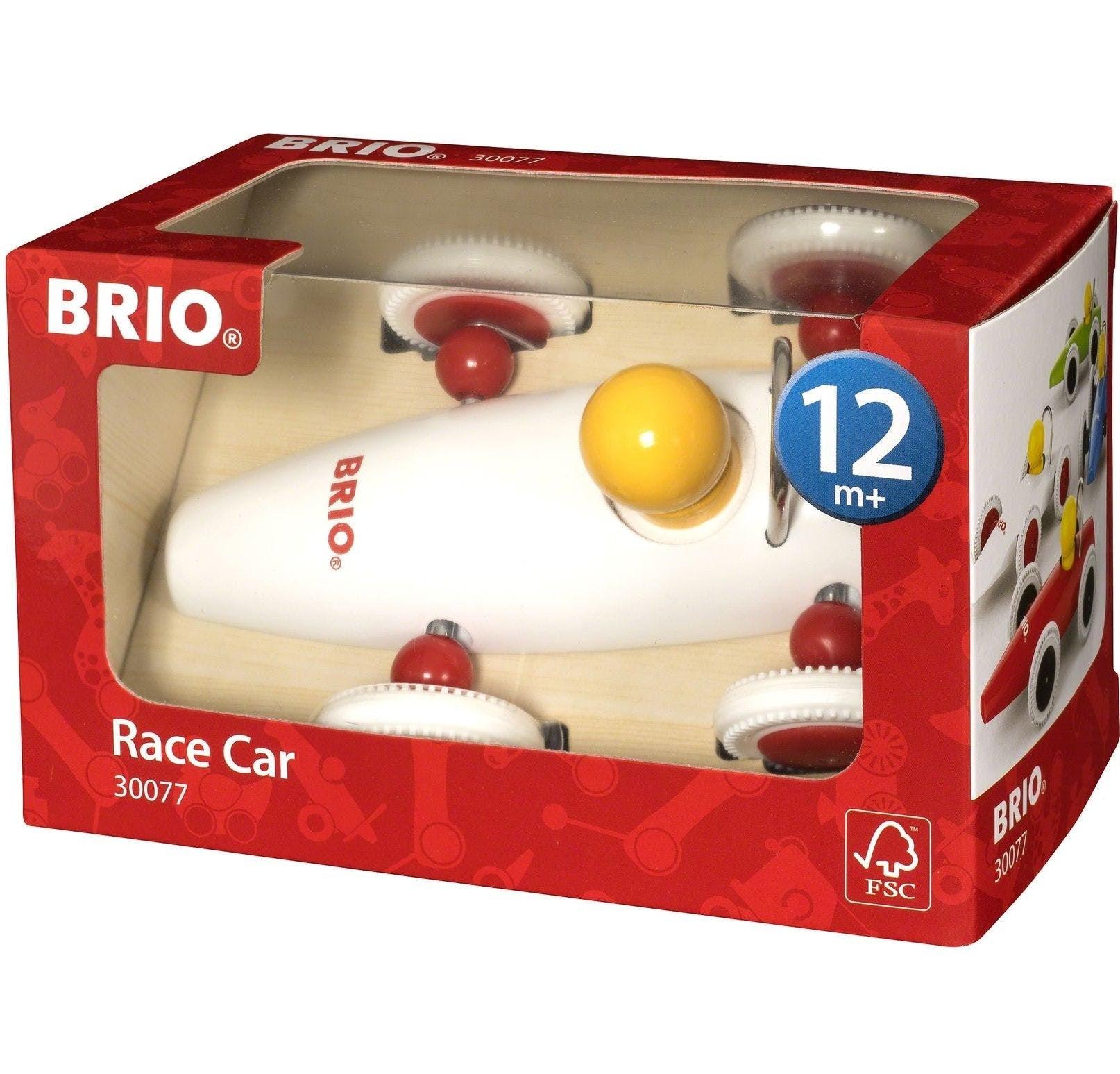 BRIO: samochodzik drewniany wyścigówka Race Car - Noski Noski
