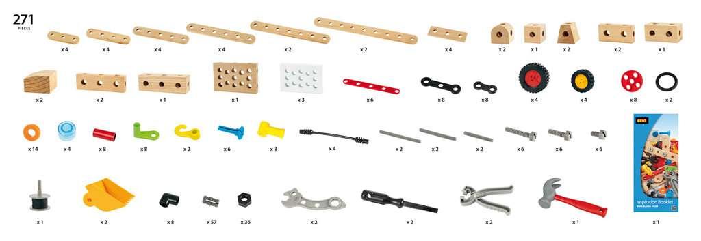 BRIO: zestaw konstrukcyjny Builder Creative Set 271 el. - Noski Noski
