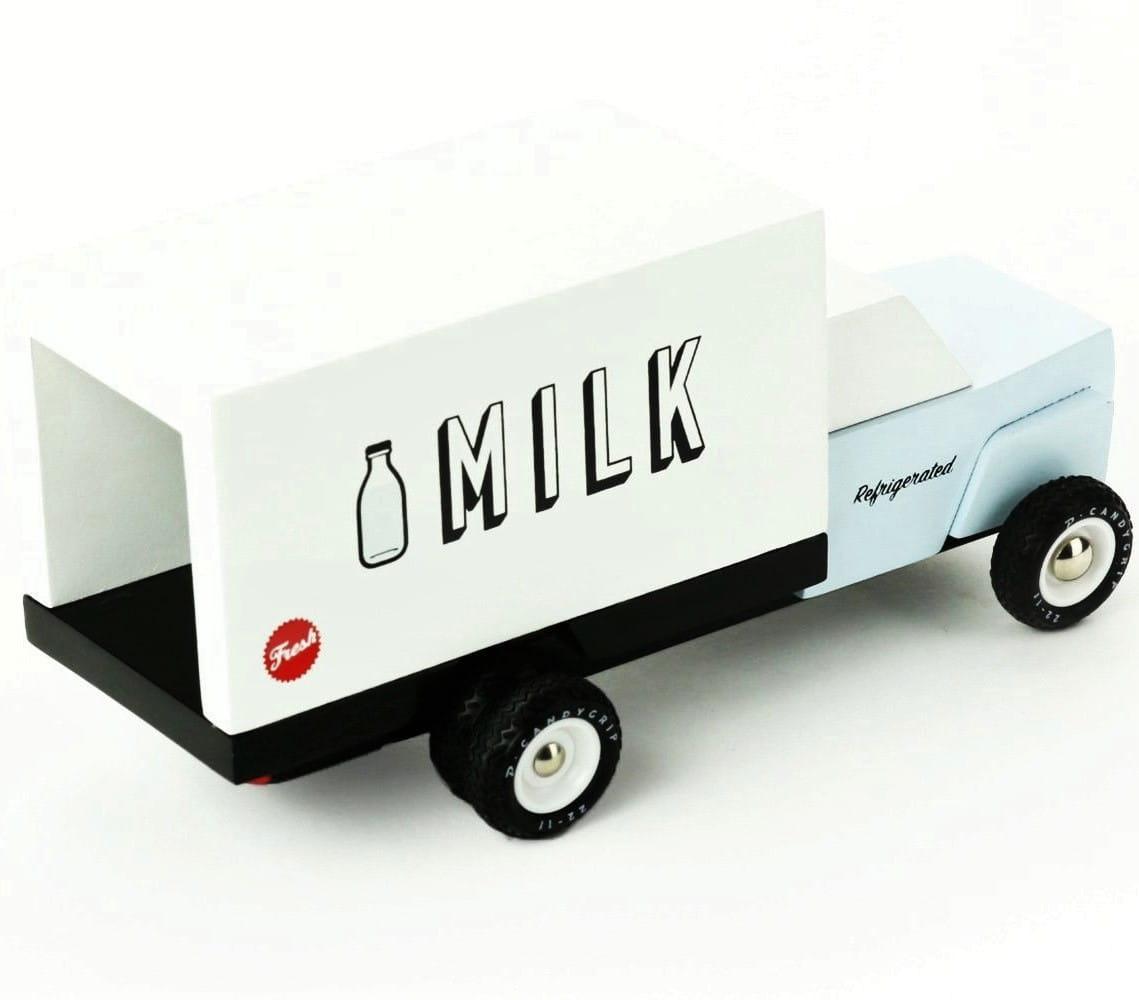 Candylab Toys: drewniany samochód ciężarówka Americana Milk Truck - Noski Noski