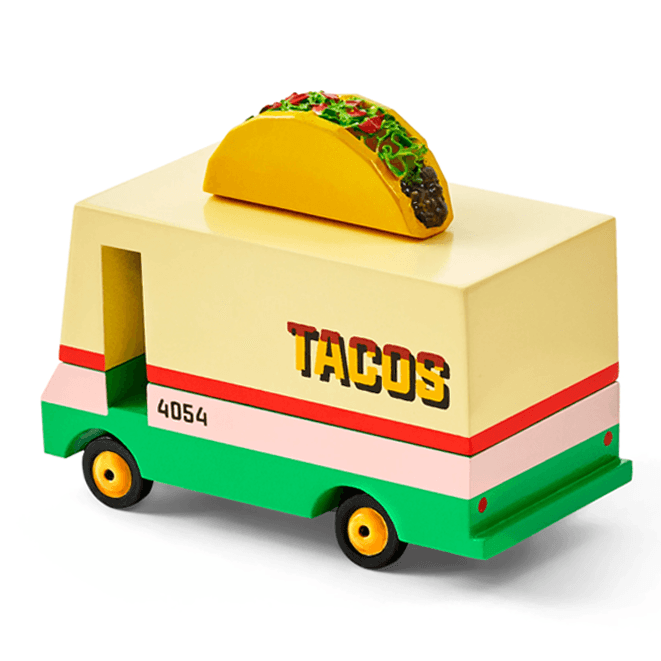 Candylab Toys: drewniany samochód Taco Van - Noski Noski