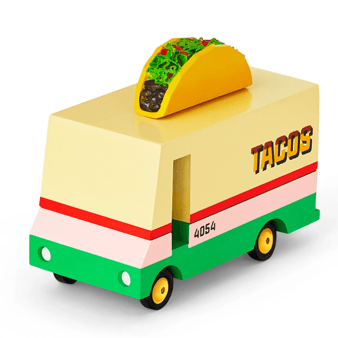 Candylab Toys: drewniany samochód Taco Van - Noski Noski