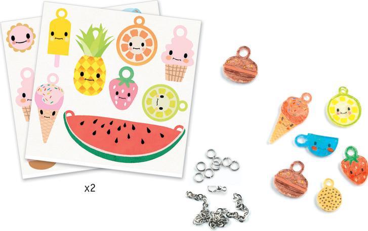 Djeco: biżuteria do samodzielnego wykonania Magic Plastic Sweet Treats - Noski Noski