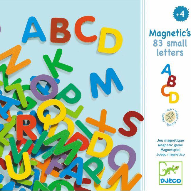 Djeco: drewniane magnesy Litery małe - Noski Noski
