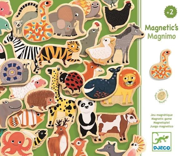 Djeco: drewniane magnesy ze zwierzętami Magnimo - Noski Noski