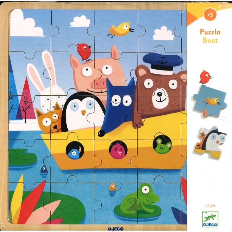 Djeco: drewniane puzzle Boat - Noski Noski