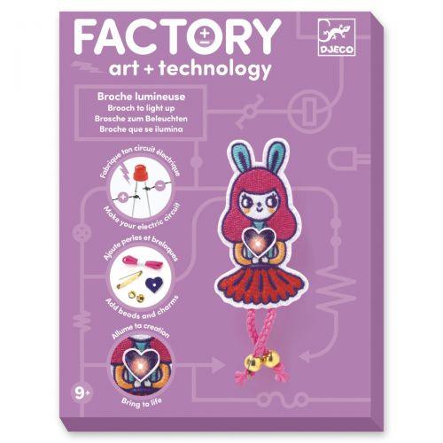 Djeco: elektryczny zestaw artystyczny przypinka Bunny - Noski Noski