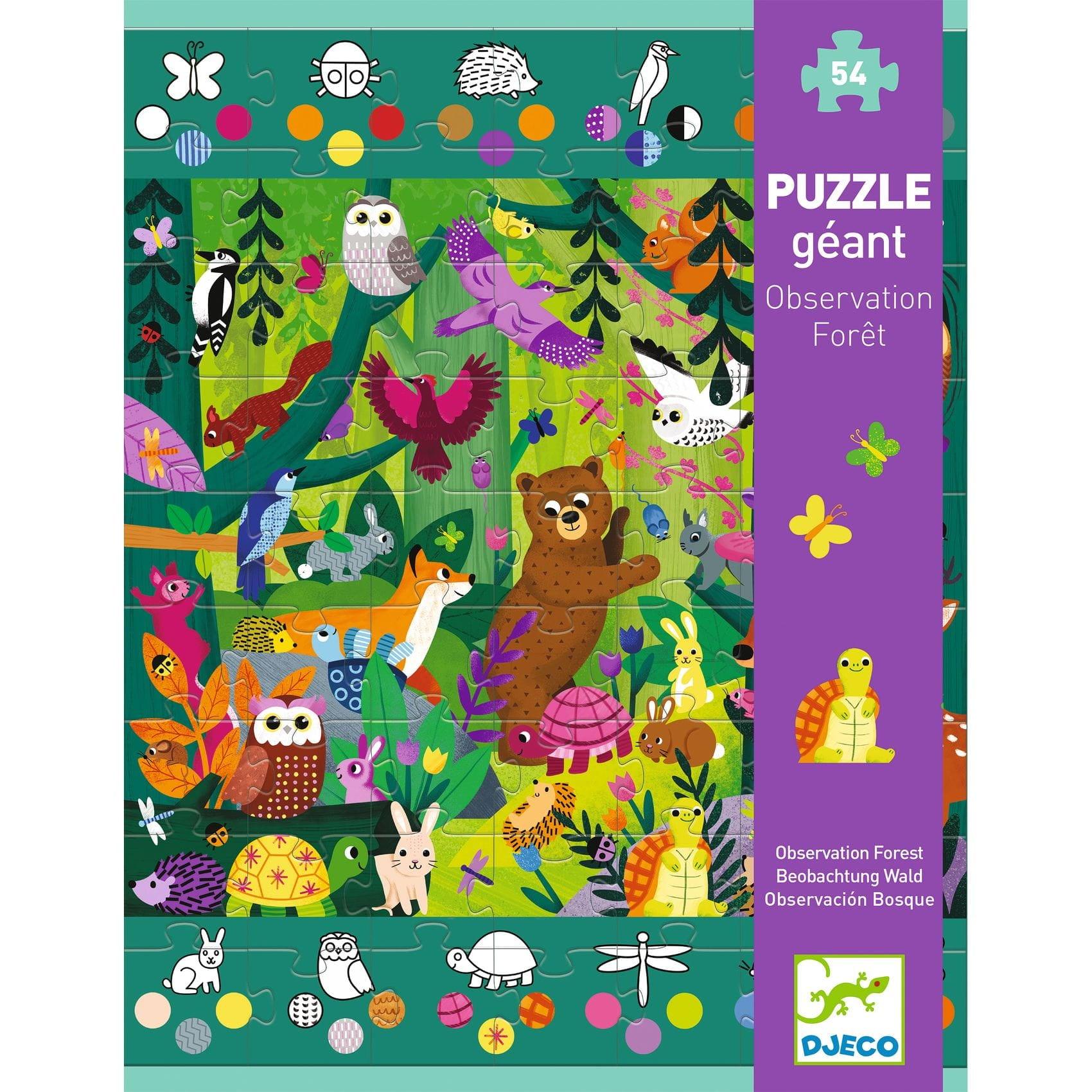 Djeco: gigantyczne puzzle Las - Noski Noski