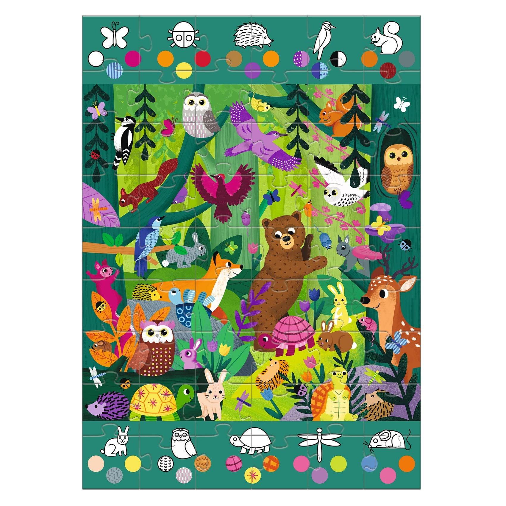 Djeco: gigantyczne puzzle Las - Noski Noski