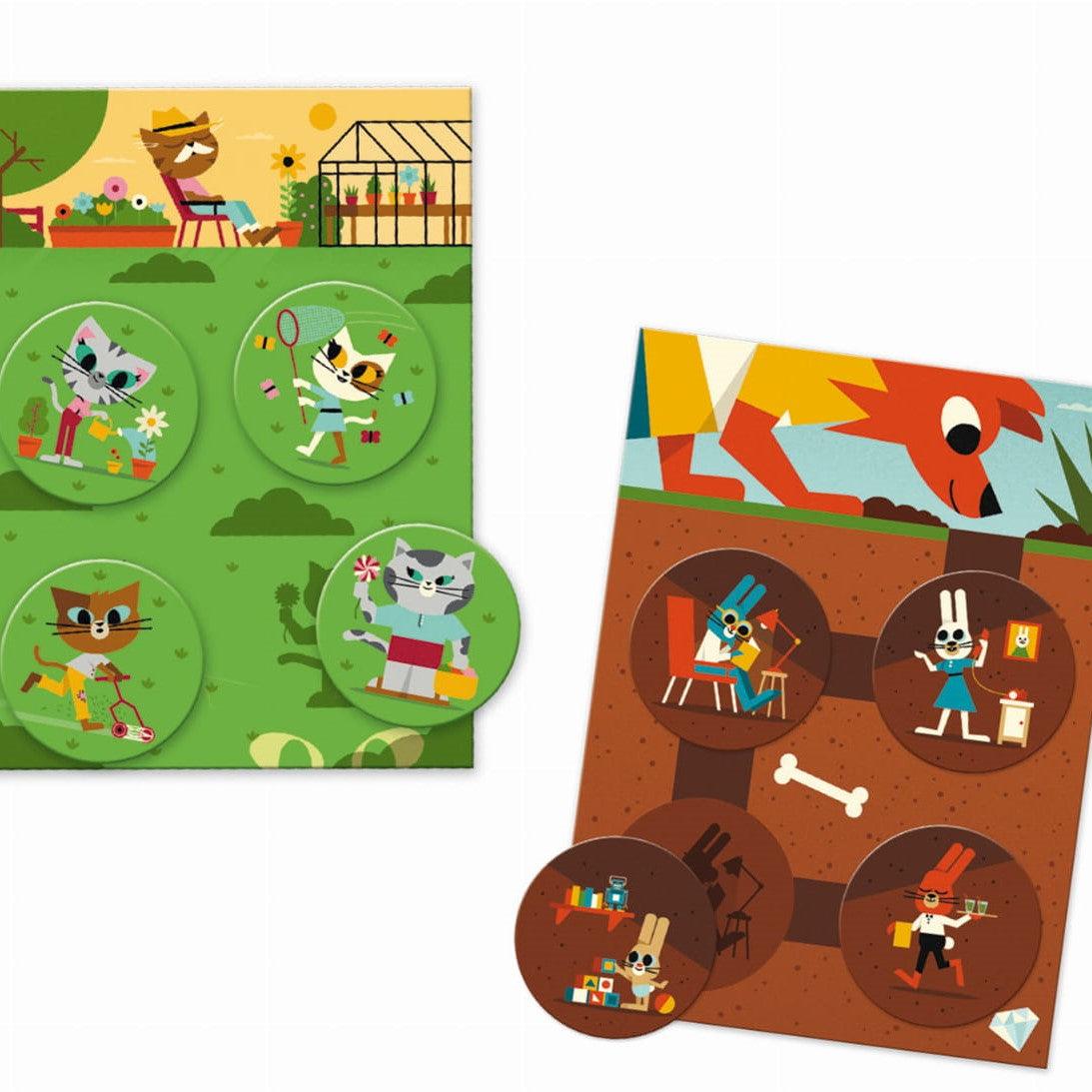 Djeco: gra edukacyjna lotto Funny Animals - Noski Noski