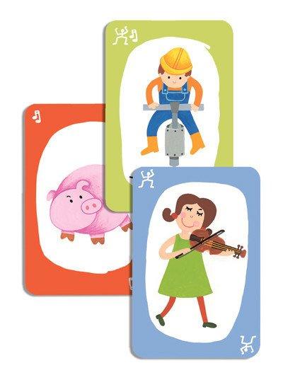 Djeco: gra karciana kalambury Pouet! Pouet! - Noski Noski