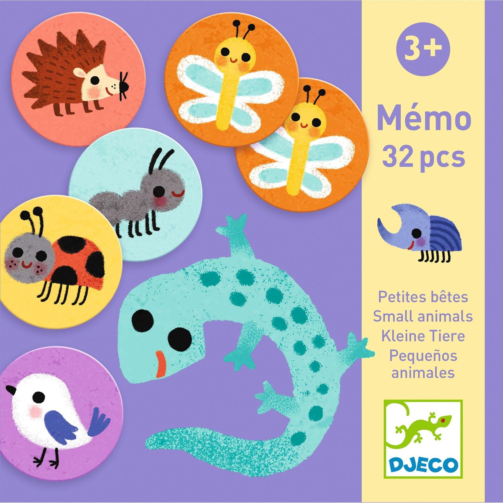 Djeco: gra pamięciowa Memo Małe Zwierzątka - Noski Noski
