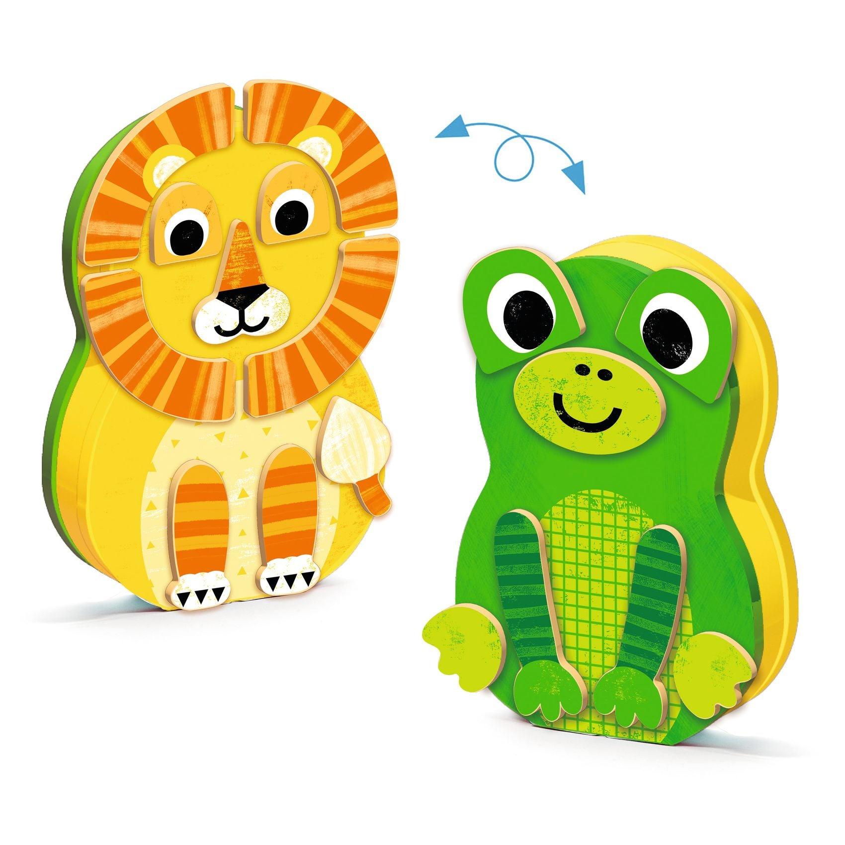 Djeco: magnetyczne puzzle zwierzaki Zanimals - Noski Noski