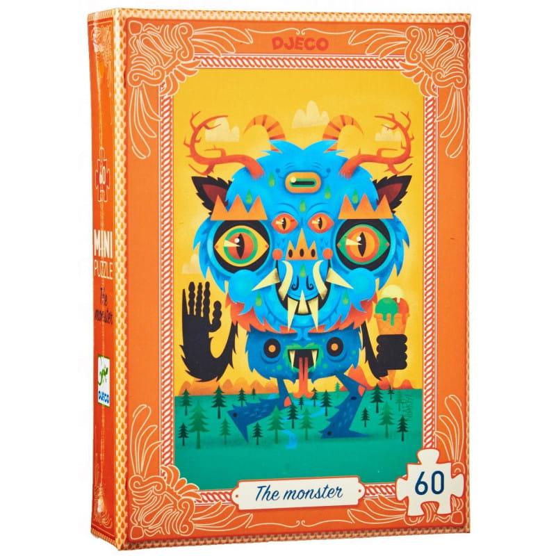 Djeco: mini puzzle The Monster 60 el. - Noski Noski