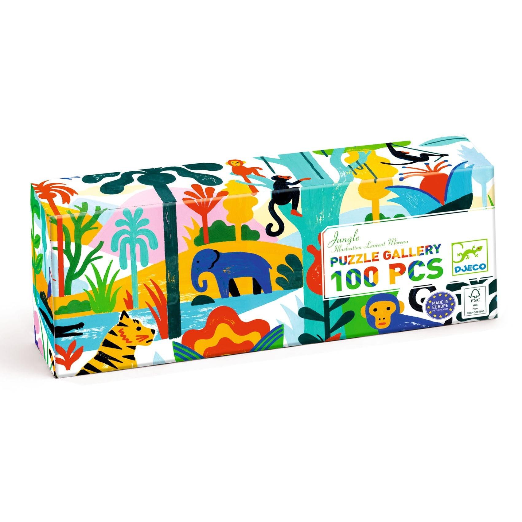 Djeco: puzzle Dżungla 100 el. - Noski Noski